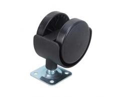 ULTECHNOVO 8 Piezas de Ruedas Giratorias de Ruedas Giratorias para Muebles Que Protegen El Piso de La Silla Giratoria de Oficina para Muebles Cochecito de Bebé de 2 Pulgadas