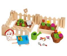 Goki-51729 Juegos de acción y reflejosJuegos de miniaturasGOKIAccesorios, mi pequeño jardín, para Las Casas de muñecas, Multicolor (51729)