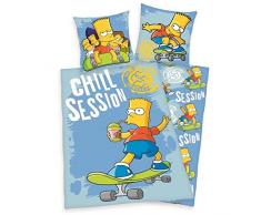 Infantil, diseño de Los SIMPSON-Juego de cama funda nórdica de 140 x 200 cm