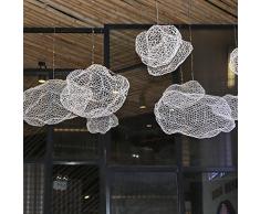 Iluminación colgante,Lámpara Colgante nubes noche luz de decoración para la habitación del bebé Accesorio de iluminación LED para Restaurante Bar salón dormitorio estudio 60cm-gold