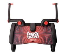 Lascal 2750 - BuggyBoard Maxi - Tabla con ruedas para carrito, color rojo y negro
