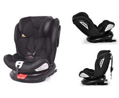 Star Ibaby - Silla de coche grupo 0+/1/2/3 Isofix rotación 360º - Black Edition