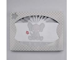 PEKITAS Bebe Juego De Sábanas Franela Conjunto 3 Pcs Cuna 60X120 100% Algodón Gris HECHO EN PORTUGAL