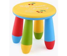 Aranaz Mueblear 90056 Taburete Infantil de plástico Amarillo 28x15x26 cms