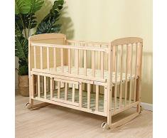 BCB Cuna de Madera Maciza, Cama Infantil para niños con mosquitera, Litera convertida a Escritorio Adecuado para bebé de 0-3 años.