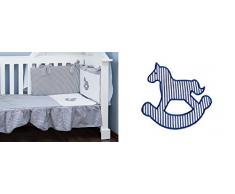 Vizaro Funda N/órdica y Funda Almohada CUNA 60x120cm certificado OekoTex sin sustancias nocivas 100/% ALGOD/ÓN PURO 90x120cm ALTA CALIDAD C Med hecho en UE 30x60cm Casetas de Playa