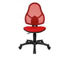 Topstar 71430S01 Open Art Junior - Silla giratoria infantil, tapizado color rojo