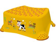 OKT Kids 18642456063 - Taburete escalón para niños, diseño de granja, color naranja