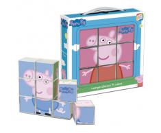 Cefa Toys- Peppa Pig Rompecabezas, 9 Cubos, Miscelanea (88233)