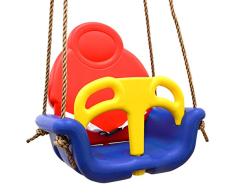 LittleTom 3-en-1 Columpio 49x48x34cm de bebé a niño 6-72 Meses Azul-Rojo