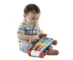 Mattel Fisher-Price-Xilófono de Arrastre, Juguete Musical de Gateo bebés +1 año, Multicolor CMY09