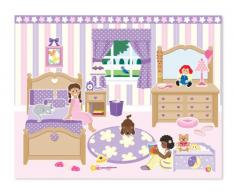 Melissa & Doug - Casa de juguete, bloc de autoadhesivos reutilizables (14197)