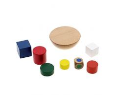 VANKER Educación Equilibrio de apilado de madera de juguete Juego de los niños del bebé de Formación Temprana Hemisferio