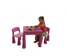 De Liberty House infantil Mesa Juguetes multiusos y sillas con Junta Constructora (rosa)