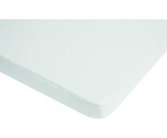 Playshoes 770321-1 - Colchón Jersey, para cama infantil, impermeable y transpirable, Oeko-Tex Standard 100, 70 x 140 cm, color blanco
