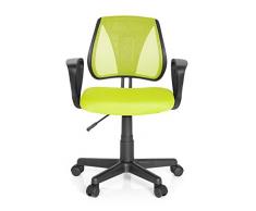 Hjh Office Kiddy Cd Silla de oficina infantil Verde (Green) 40x53x92 cm