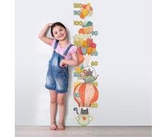 kina UVB00505 Medidas 1 Hojas 25x120 cm - Decoración de Pared en PVC Transparente Pegatinas de Pared para niños Medidores