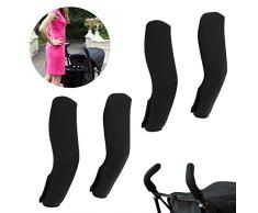 2 Unids/par Bebé Cochecito Apoyabrazos Cubierta Negro Mango elástico Universal Protector a prueba de Polvo Manga para Cochecito Cochecito
