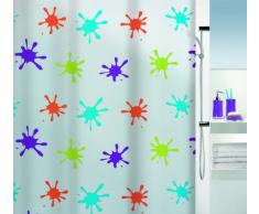 Spirella colección Splash, Cortina de Ducha Textil 180 x 200, 100% Polyester, PEVA