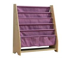 Xyanzi librería infantil Niños Honda Librero, Libro de Dibujos de Los Niños Al Pequeño A Aterrizaje de Almacenamiento de Libros Estanterías de Madera de Tamaño de Bastidor de Los Niños A Proteger A Su