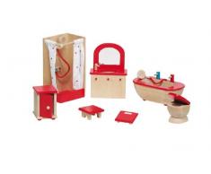 Goki 51959 - Accesorios de baño para casa de muñecas