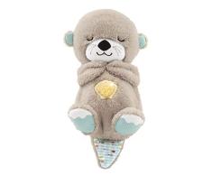 Fisher-Price Nutria Hora de Dormir - Peluche Musical - Con Movimiento, Sonidos y Luces Relajantes - Regalo para Bebés de 0+ Meses (FXC66)