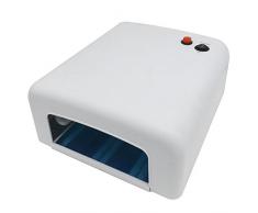 Cálido niña 36 W Gel UV Secador de lámpara de luz blanco Nail Art Manicure Tips Set Kit 6 bloques