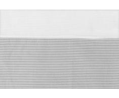 Vizaro - SÁBANA BAJERA para Colchón de Capazo de Carrito de Bebé 70-80x30-35cm - 100% ALGODÓN PURO - ALTA CALIDAD, hecho en UE, certificado OekoTex sin sustancias nocivas - C. Líneas Grises