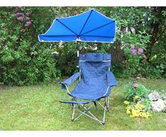 El regalo - novedad - el STABIELO silla plegable - REISE-SET - sombrilla - playa sunny Holly STABIELO - Camping - tiempo libre pantalla - ligero EINDREHBARER sombrilla + alta protección UV - colour rojo + silla plegable STABIELO
