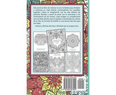 Libro de colorear para adultos: Mandalas, Patrones florales y Frases de Inspiradores: (Formato de bolsillo)