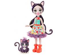 Enchantimals Muñeca Ciesta Cat con Mascota Climber (Matterl Gjx40)
