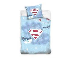 Super Baby Ropa de Cuna, Algodón, Azul Claro, 100 X 135CM
