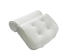 PROKTH | Almohada de baño cómoda con 4 potentes ventosas - Almohada de bañera - Accesorios para bañera de hidromasaje - Se Adapta a Cualquier tamaño de bañera, Jacuzzi, spas