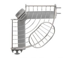 simplehuman BT1064 - EstanterÃa de esquina para ducha, acero inoxidable +yaluminio anodizado