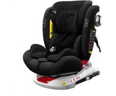Babify Onboard Silla de Coche Giratoria 360º – Grupos 0/1/2/3 - Reclinable - Contramarcha hasta grupo 1 - Black Edition