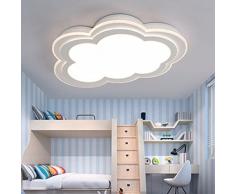LighSCH Luces de techo Los niños nubes lámpara sencilla y moderna habitación cálida Protección Ocular Creativo Accesorios lámpara Led 30W luz cálida 55cm