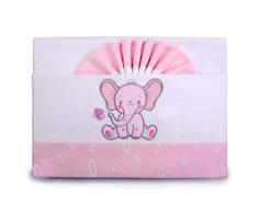 PEKITAS Bebe Juego De Sábanas Franela Conjunto 3 Pcs Cuna 60X120 100% Algodón Rosa HECHO EN PORTUGAL