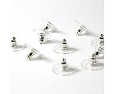 Présentoirs pour Bijoux Expositor para joyas accesorios creación pulsador cochecito punta pendientes de gomas (10 piezas), gris