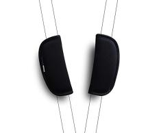 2 Piezas CocHecito de Bebé, Cubierta Del Cinturón de Seguridad Del Coche Amortiguador Universal de la Correa Cubiertas de la correa (Negro)