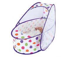 Koo-di Pop Up Mini - Minicuna portátil, unisex, color pastel polka