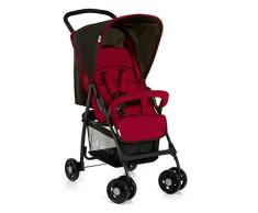 Hauck, Silla Paseo Sport, desde el Nacimiento, hasta 18 kg, Ultraligera, Carro Plegable, 5,9 kg, Silla de Paseo Reclinable, Carro Bebe, Compacta, Capota, Cesta Grande, Rojo/Negro