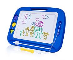 SGILE Pizarra Magnética Infantil, Grande Color Magnético Doodle Sketch Pad, Juguetes Non Tóxico para Niños Infantiles, 32.5x41.5