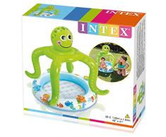 Intex 57115 Piscina hinchable pulpo, 45 litros, Multicolor, 1.02 x 1.04 m