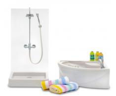 Lundby 60.9008.00 - Jacuzzi y plato de ducha Stockholm (muebles de casa de muñecas)