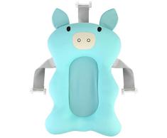 Josopa Almohadilla para Bañera de Bebé Almohadilla para Bañera Recién Nacida Almohadilla para Bañera con Asiento Infantil Antideslizante Almohada Flotante para Baby Shower