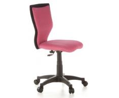 hjh OFFICE 670000 KIDDY LUX Silla para niños y silla giratoria, tejido en malla rosa