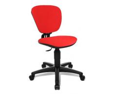 Topstar High Kid Silla giratoria Infantil, Tela, Rojo, 40 x 43 x 90 cm
