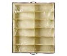 Flushzing 2pcs / Set 12 cuadrículas Debajo de la Cama Organizador de Zapatos para niños Adultos Zapatos Armario Organizador del almacenaje de la Caja