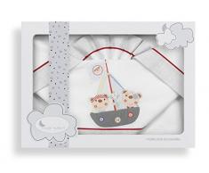 (VARIOS MODELOS) Sabanas 100% Algodón CUNA 60X120 - Pirata (bajera+encimera+funda almohada)