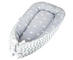 Luchild Nido Bebé Recién Nacido, Reductor de Cuna Nidos, Cama cana nido de viaje Doble Caras para bebe dormir